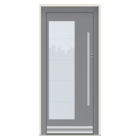 Porte d’entrée bois-alu Pirnar 0141 sur mesure | A2T