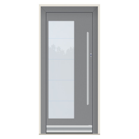 Porte d’entrée bois-alu Pirnar 0141 sur mesure | A2T