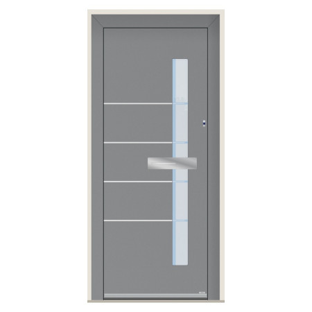 Porte d’entrée bois-alu Pirnar 0160 sur mesure | A2T