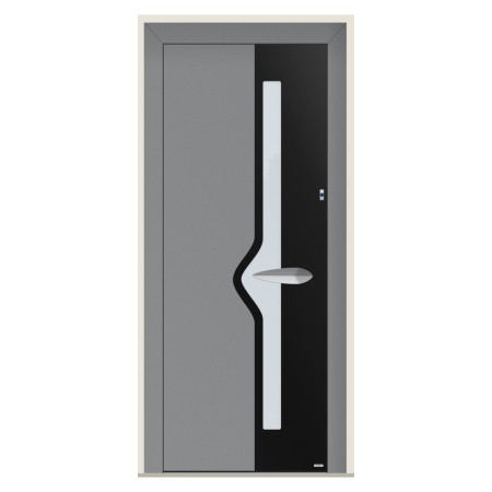 Porte d’entrée bois-alu Pirnar 0180 sur mesure | A2T