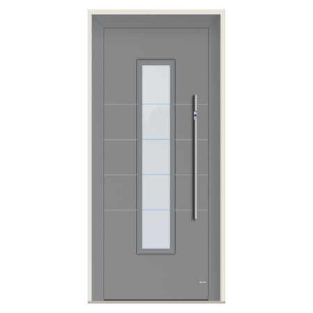 Porte d’entrée bois-alu Pirnar 1033 sur mesure | A2T