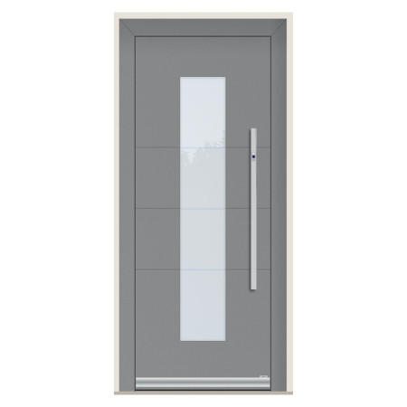Porte d’entrée bois-alu Pirnar 1081 sur mesure | A2T