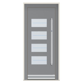 Porte d’entrée bois-alu Pirnar 1673 sur mesure | A2T