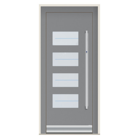 Porte d’entrée bois-alu Pirnar 1673 sur mesure | A2T