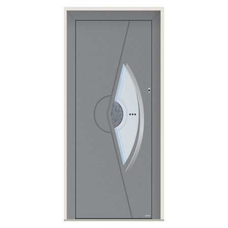Porte d’entrée bois-alu Pirnar 1980 sur mesure | A2T