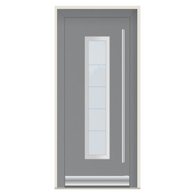 Porte d’entrée bois-alu Pirnar 2341 sur mesure | A2T