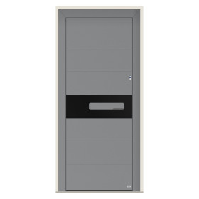 Porte d’entrée bois-alu Pirnar 6005 sur mesure | A2T