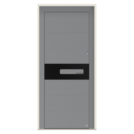 Porte d’entrée bois-alu Pirnar 6005 sur mesure | A2T