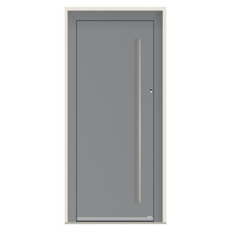 Porte d’entrée bois-alu Pirnar 6014 sur mesure | A2T
