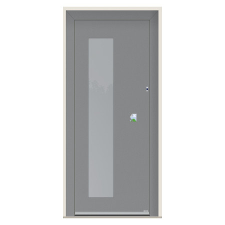 Porte d’entrée bois-alu Pirnar 6015 sur mesure | A2T