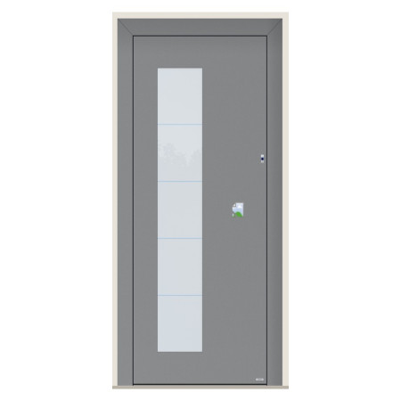 Porte d’entrée bois-alu Pirnar 6016 sur mesure | A2T