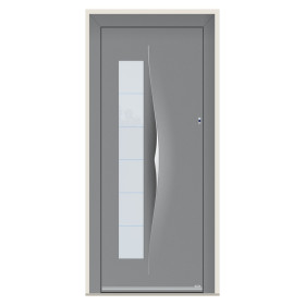 Porte d’entrée bois-alu Pirnar 6018 sur mesure | A2T