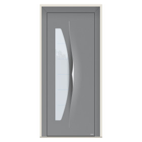 Porte d’entrée bois-alu Pirnar 6019 sur mesure | A2T