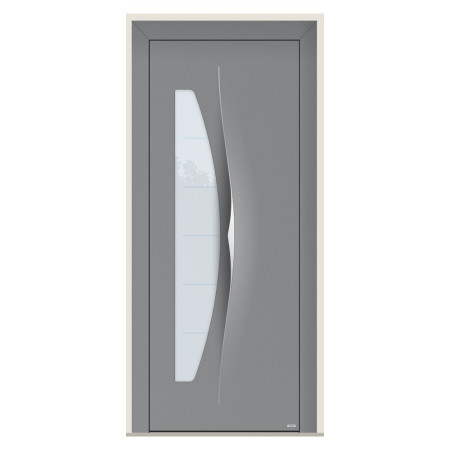 Porte d’entrée bois-alu Pirnar 6019 sur mesure | A2T