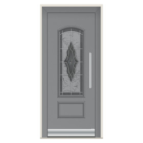 Porte d’entrée bois-alu Pirnar 3141 sur mesure | A2T