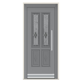 Porte d’entrée bois-alu Pirnar 3210 sur mesure | A2T