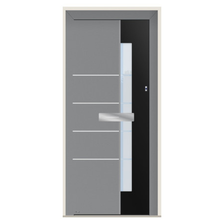 Porte d’entrée bois-alu Pirnar 505 sur mesure | A2T
