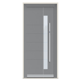 Porte d’entrée bois-alu Pirnar 506A sur mesure | A2T