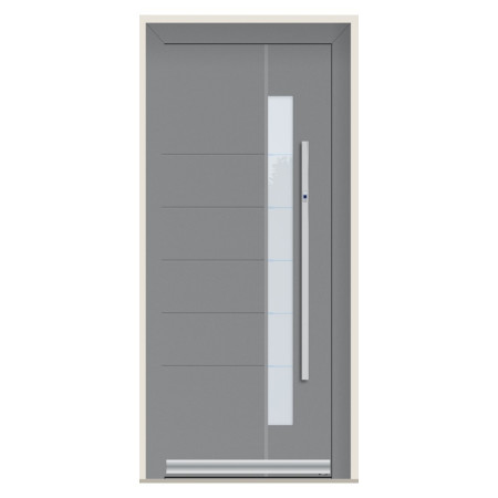Porte d’entrée bois-alu Pirnar 506A sur mesure | A2T