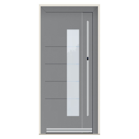 Porte d’entrée bois-alu Pirnar 517A sur mesure | A2T