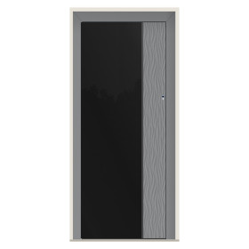 Porte d’entrée bois-alu Pirnar 523A sur mesure | A2T
