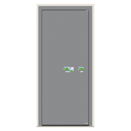 Porte d’entrée bois-alu Pirnar 607 sur mesure | A2T