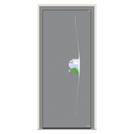 Porte d’entrée bois-alu Pirnar 628 sur mesure | A2T