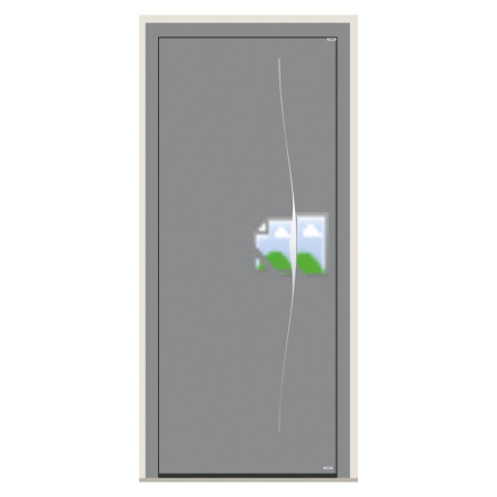 Porte d’entrée bois-alu Pirnar 629 sur mesure | A2T