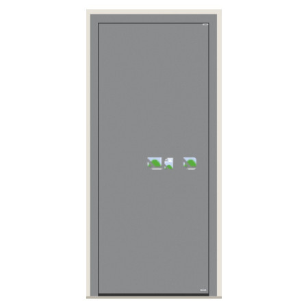 Porte d’entrée bois-alu Pirnar 638 sur mesure | A2T