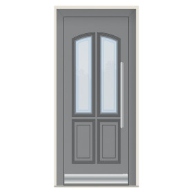 Porte d’entrée bois-alu Pirnar 8340 sur mesure | A2T