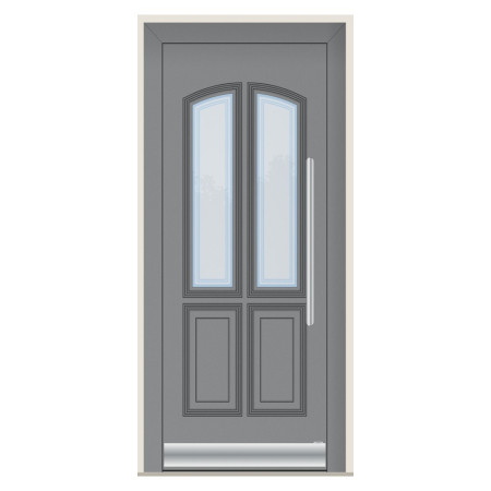 Porte d’entrée bois-alu Pirnar 8340 sur mesure | A2T