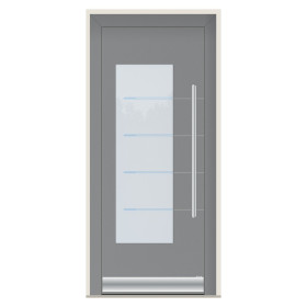 Porte d’entrée bois-alu Pirnar 8470 sur mesure | A2T