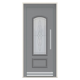 Porte d’entrée bois-alu Pirnar 8190P sur mesure | A2T