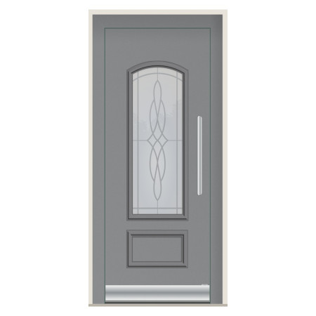 Porte d’entrée bois-alu Pirnar 8190P sur mesure | A2T