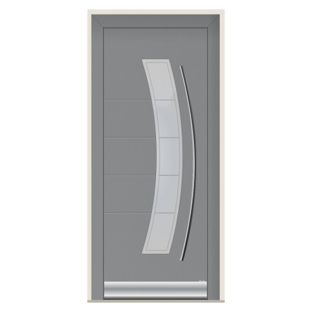 Porte d’entrée bois-alu Pirnar 8230P sur mesure | A2T