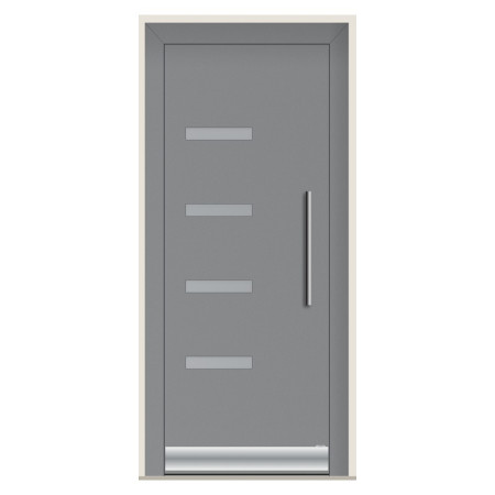 Porte d’entrée bois-alu Pirnar 8260P sur mesure | A2T