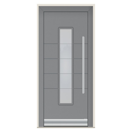 Porte d’entrée bois-alu Pirnar 8290P sur mesure | A2T
