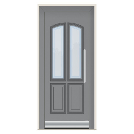 Porte d’entrée bois-alu Pirnar 8340P sur mesure | A2T