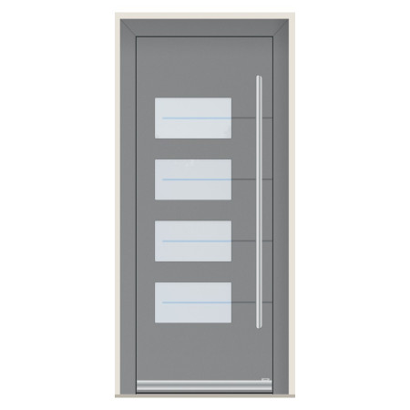 Porte d’entrée bois-alu Pirnar 8410P sur mesure | A2T