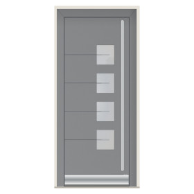 Porte d’entrée bois-alu Pirnar 8460P sur mesure | A2T