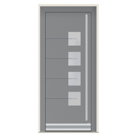Porte d’entrée bois-alu Pirnar 8460P sur mesure | A2T