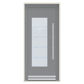 Porte d’entrée bois-alu Pirnar 8470P sur mesure | A2T