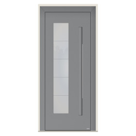 Porte d’entrée bois-alu Pirnar 8490P sur mesure | A2T