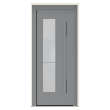 Porte d’entrée bois-alu Pirnar 8490P sur mesure | A2T
