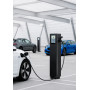 Borne de recharge V2C Pole Pro 2 × 7,4 kW monophasée – double sortie, écran 7 pouces, OCPP