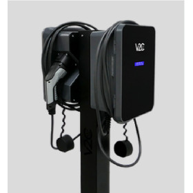 Piédestal double V2C pour 2 bornes Trydan ou Trydan Pro