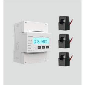 Compteur triphasé bidirectionnel V2C + 3 pinces 120 A