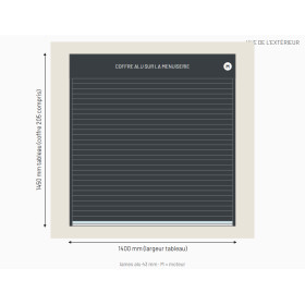 Volet roulant monobloc sur fenêtre sur mesure, prix en ligne | A2T