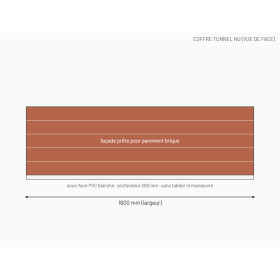 Coffre tunnel nu façade brique pour volet roulant, prix en ligne | A2T