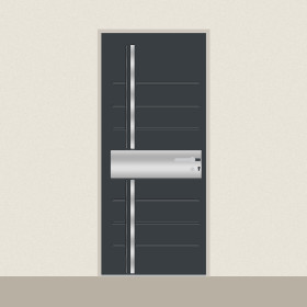 Porte d’entrée Sirius sur mesure PVC ou alu, prix en ligne | A2T